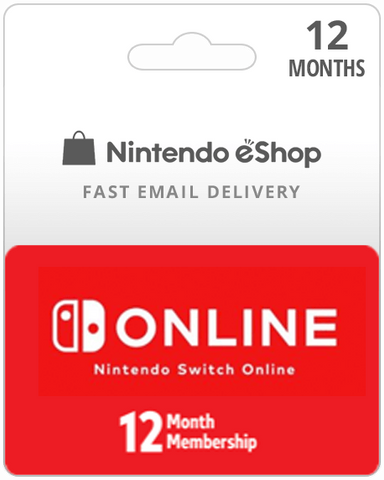 12 Month USA Nintendo Switch Online Membership (Email Delivery)