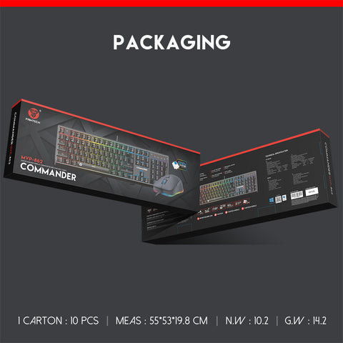 FANTECH MVP-862 Commander Mechanical Gaming Keyboard & Mouse