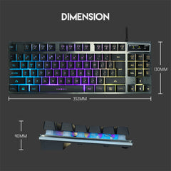 FANTECH K613 Fighter TKL II Tournament Edition Gaming Keyboard