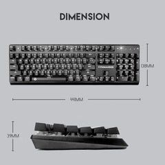 FANTECH MVP-862 Commander Mechanical Gaming Keyboard & Mouse