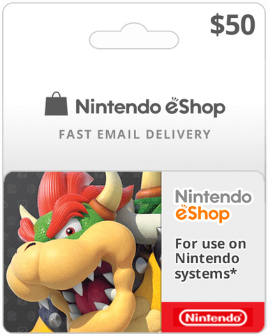 $50 USA Nintendo Game Card