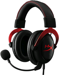 HyperX Cloud II – Gaming Headset, 7.1 Surround Sound, Memory Foam Ear Pads, Durable Aluminum Frame, Detachable Microphone, Works with PC, PS4, Xbox One – Red