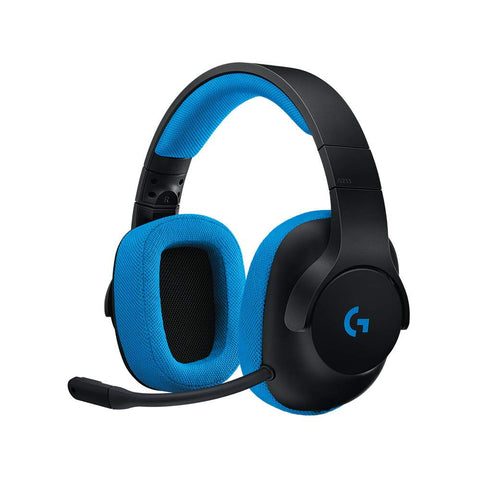 Logitech G233 Gaming Headset with Mic (Black and Blue) for PC and PS4 and ps5 Console