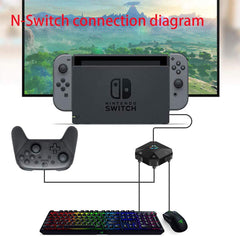 DOBE TNS-19077 NS-Switch Keyboard and Mouse Converter Supports N-Switch PS4 / PS3 / Xbox ONE / 360 Host Series Converter