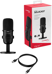 HyperX SoloCast, micrófono de condensador USB, para PC, PS4