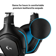 Logitech G 431 7.1 Surround Sound Gaming Headset with DTS Headphone (Black)