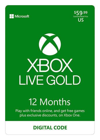 Xbox Live Gold: 12 Month Membership