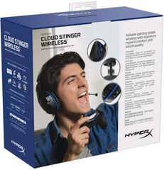 HyperX Cloud Stinger Wireless – Gaming Headset with Long Lasting Battery up to 17 Hours of Use, Immersive In-Game Audio, Noise Cancelling Microphone, Comfortable Memory Foam, and Designed for PS4