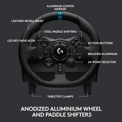 Logitech G923 Rueda de carreras y pedales para PS 5, PS4 y PC