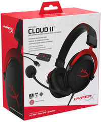 HyperX Cloud II – Gaming Headset, 7.1 Surround Sound, Memory Foam Ear Pads, Durable Aluminum Frame, Detachable Microphone, Works with PC, PS4, Xbox One – Red