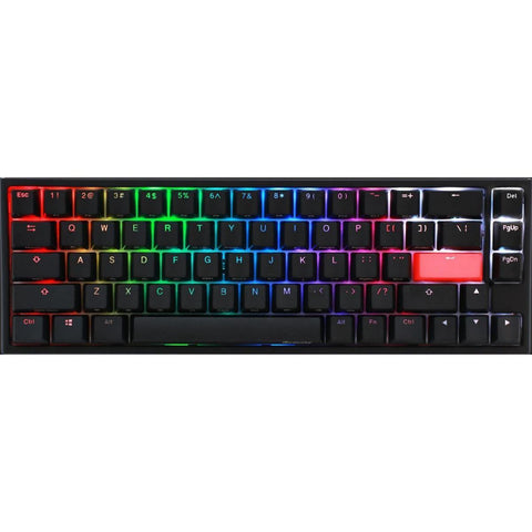 Ducky One 2- SF BROWN switch / Black top case white bottom case/ RGB Mechanical Gaming Keyboard