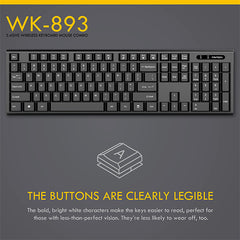 FANTECH WK-893 Wireless Keyboard Mouse Combo