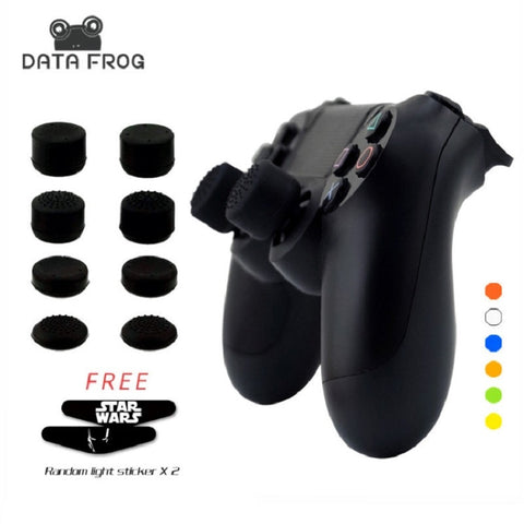 8Pcs Silicone Analog Thumb Stick Joystick Grips For PS4/PS5 Thumb Grip For Sony Playstation 4 PS4 Pro Slim Replacement Parts