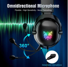 ONIKUMA X11 Gaming Headset for PC, PS4 RGB